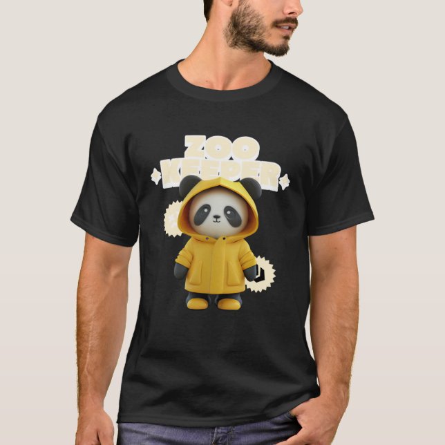 T-shirt Costume de soigneur de pandas animaux africains fe (Devant)