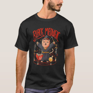 T-shirt Costume de sorcière chat Meowgic noir Halloween
