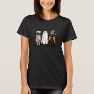 T-shirt Costume de sorcière fantôme chat noir Halloween Ho