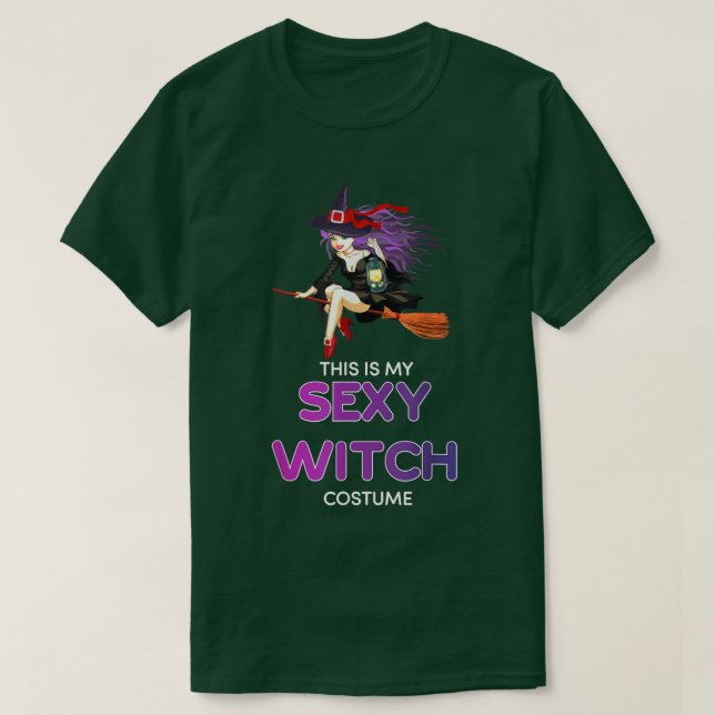 T-shirt costume de sorcière Halloween (Design devant)