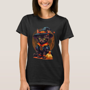 T-shirt Costume de sorcière Halloween pour chaton & esthét