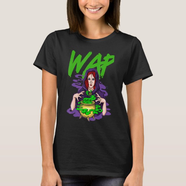 T-shirt Costume de sorcières effrayantes et de potions Wap (Devant)