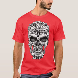 T-shirt Costume de squelette de chien de boxer Halloween T