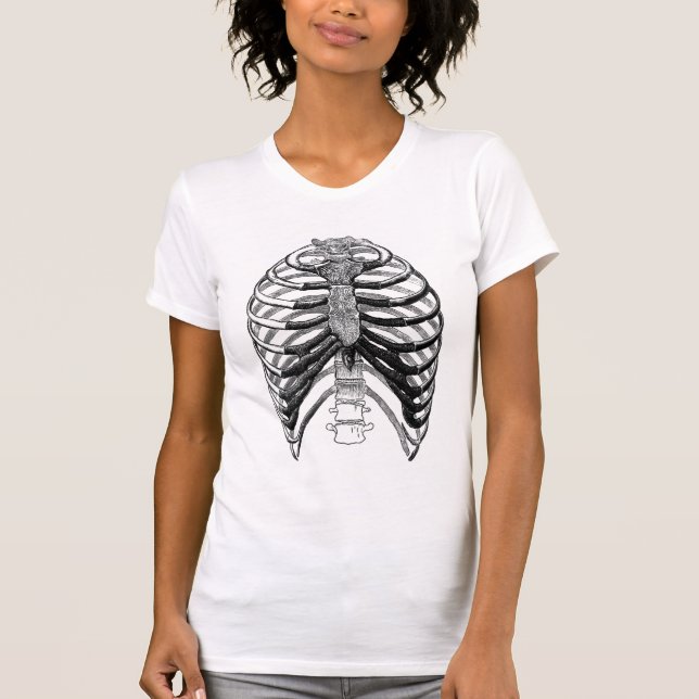 T-shirt Costume de squelette de Halloween (Devant)
