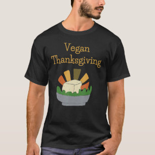 T-shirt Costume de Thanksgiving Végétalien Fall Happy