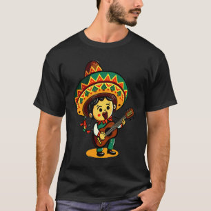 T-shirt Costume de thème hispanique mignon garçon guitaris