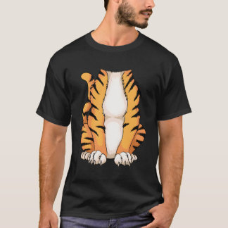 T-shirt Costume de tigre sans tête mignon Halloween drôle