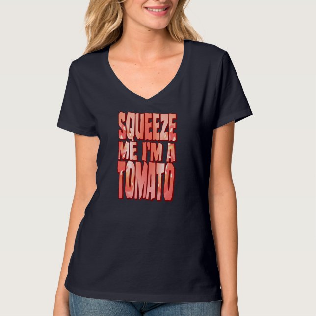T-shirt Costume de tomate drôle Halloween tranche de fruit (Devant)