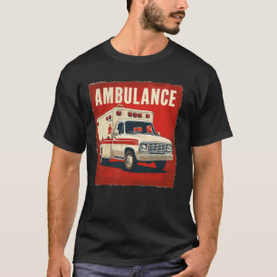 T-shirt Costume de véhicule d'ambulance d'urgence pour hom