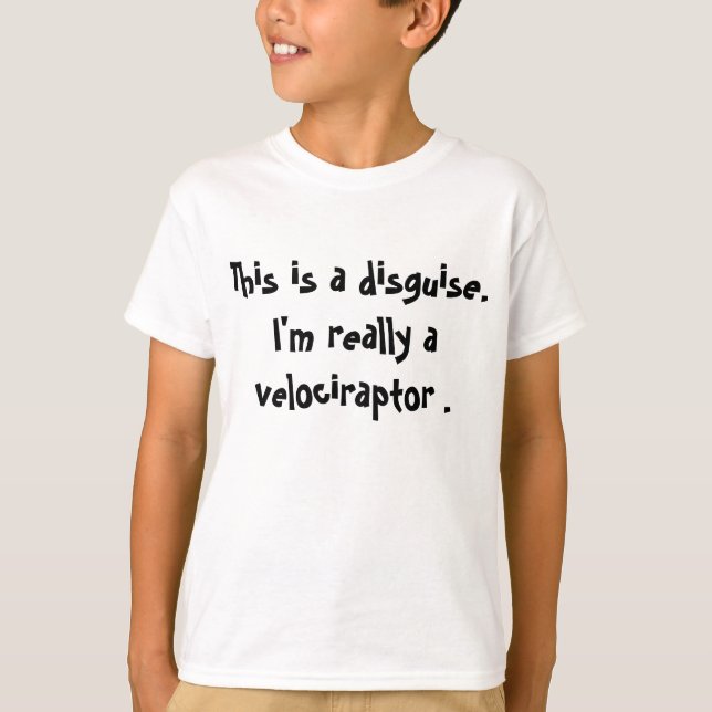 T-shirt Costume de Velociraptor (Devant)