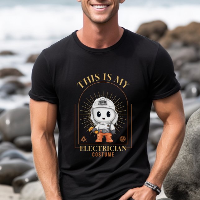 T-shirt Costume d'électricien Halloween Ghost Cute (Créateur téléchargé)