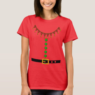 T-shirt Costume d'elfe assistant du Père Noël