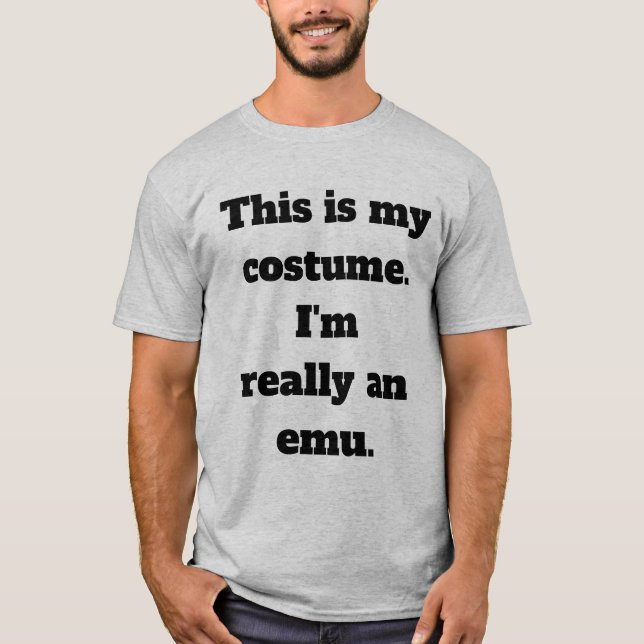 T-shirt Costume d'émeu (Devant)