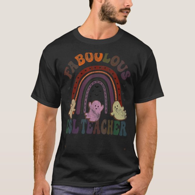 T-shirt Costume D'ENSEIGNANT ESL FABOOLOUS Retro C'Est Mon (Devant)