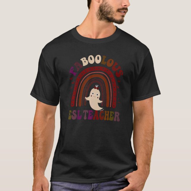 T-shirt Costume d'enseignant Fabou ESL Ceci Est Mon Éffray (Devant)