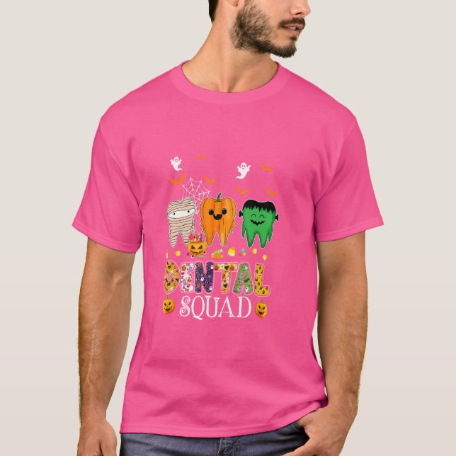 T-shirt Costume Dental Éffrayant Squad Denstist Hallowe (Devant)
