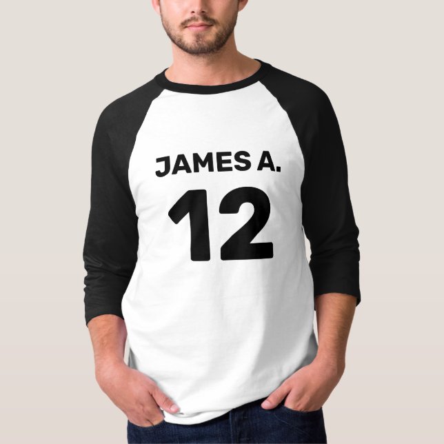T-shirt Costume d'équipe modèle personnalisé (conception a (Devant)
