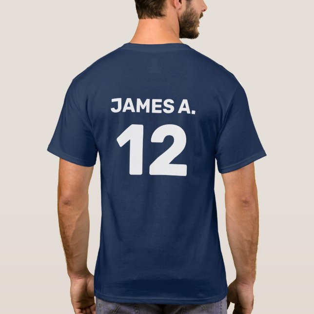 T-shirt Costume d'équipe modèle personnalisé (conception a (Dos)