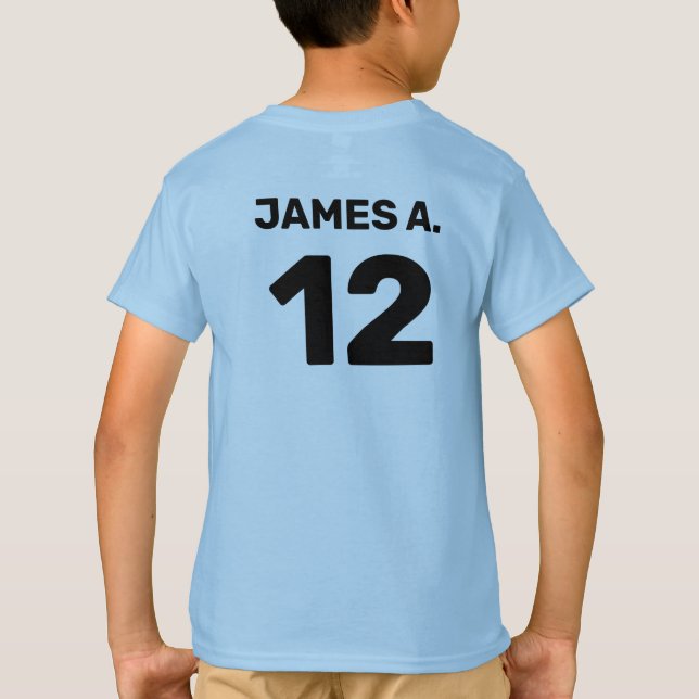 T-shirt Costume d'équipe modèle personnalisé (conception a (Dos)