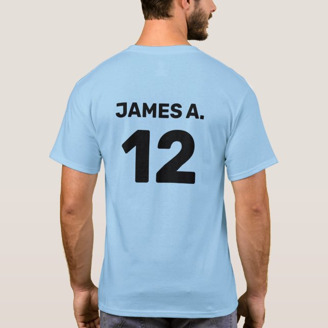 T-shirt Costume d'équipe modèle personnalisé (conception a (Dos)