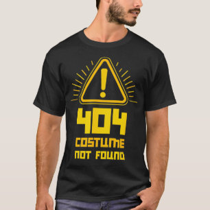 T-shirt Costume d'erreur 404 introuvable Glitch d'ordinate