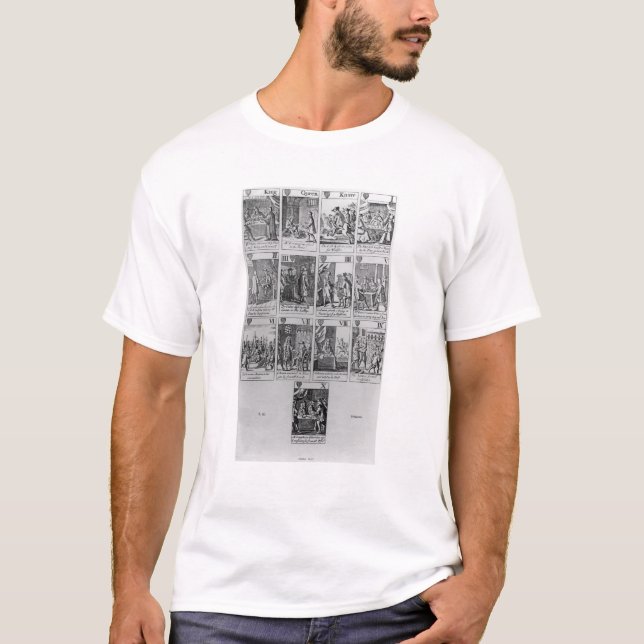 T-shirt Costume des coeurs illustrant 'le Plot papal (Devant)