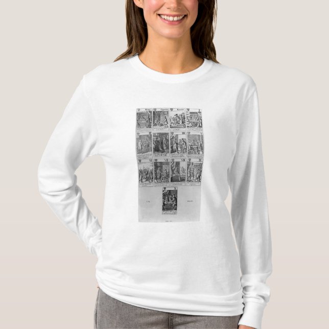 T-shirt Costume des coeurs illustrant 'le Plot papal (Devant)