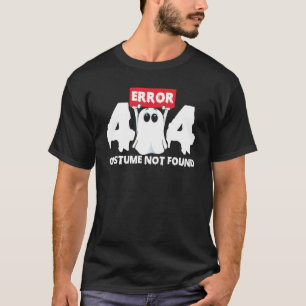 T-shirt Costume d'Halloween 404 Costume d'erreur introuvab