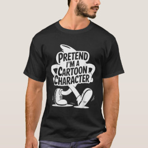T-shirt Costume D'Halloween Adulte Facile Prétendre Que Je