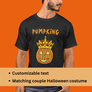 T-shirt Costume d'Halloween avec le Citrouille Witty King