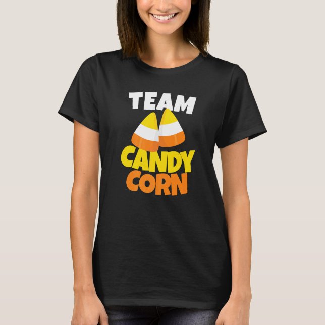 T-shirt Costume d'Halloween Candy Corn Lazy (Devant)