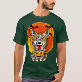T-shirt Costume d'Halloween chien Welsh Corgi maman Citrou