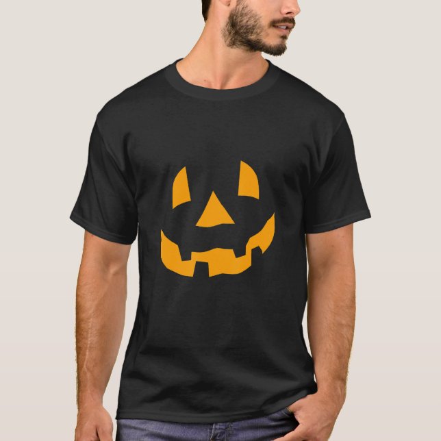 T-shirt Costume d'Halloween Citrouille (Devant)