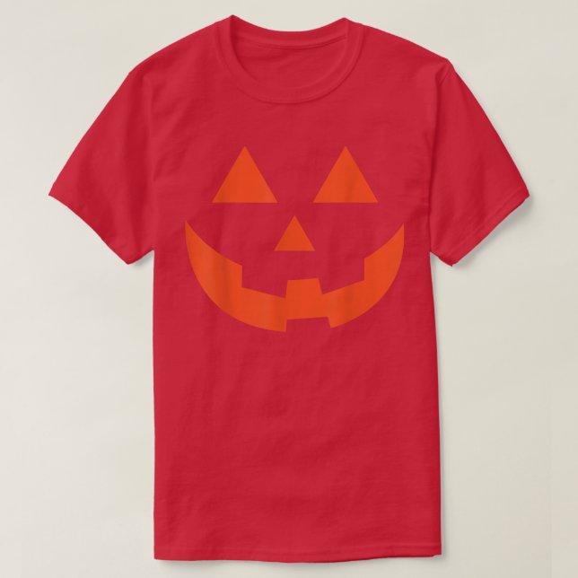 T-shirt Costume d'Halloween Citrouille Jack-o'-lantern (Design devant)