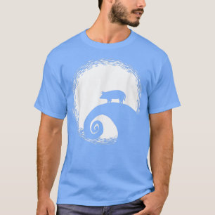 T-shirt Costume d'Halloween Cochon Drôle Lune Hommes Femme