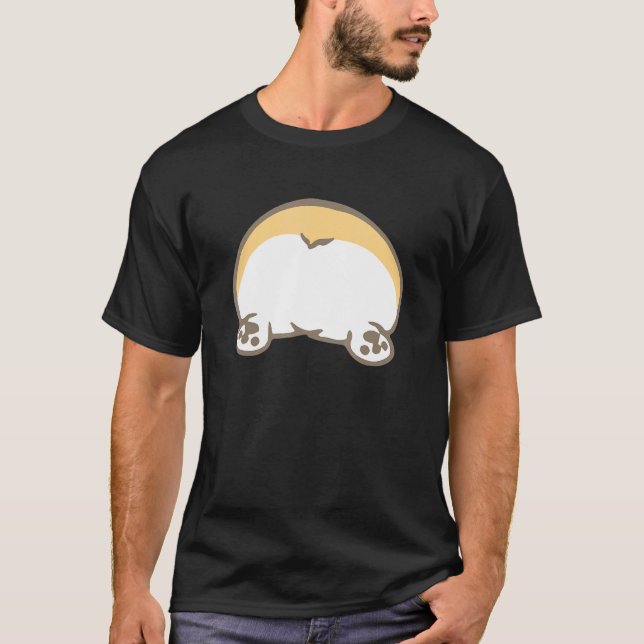 T-shirt Costume d'Halloween Corgi Butt Pour Corgi (Devant)