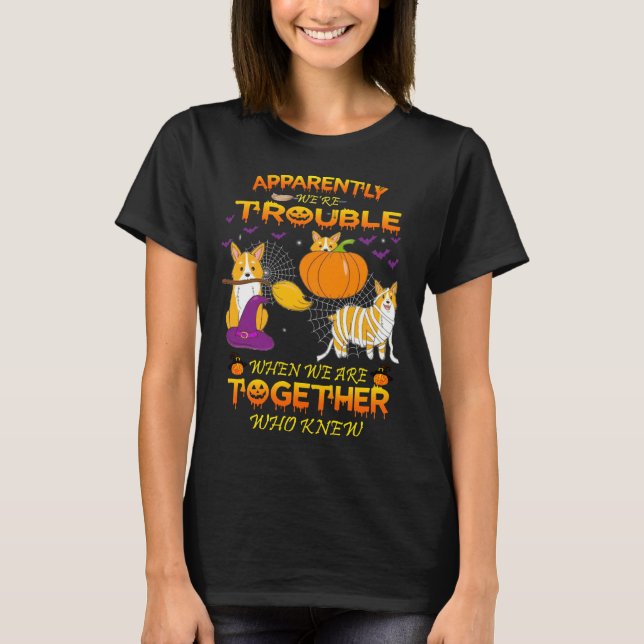 T-shirt Costume d'Halloween Corgi Funny 919 (Devant)
