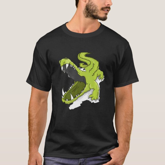 T-shirt Costume d'Halloween Crocodile d'alligator (Devant)