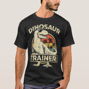 T-shirt Costume d'Halloween de dresseur de dinosaures Rétr