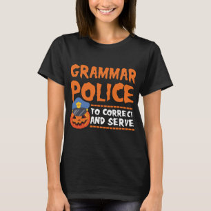 T-shirt Costume d'Halloween de la police de Grammar