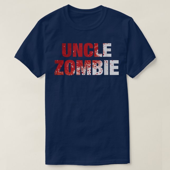 T-shirt Costume d'Halloween de l'oncle des hommes Zombie  (Design devant)