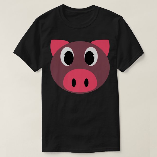 T-shirt Costume d'Halloween de porc amusant - Costume d'Ha (Design devant)
