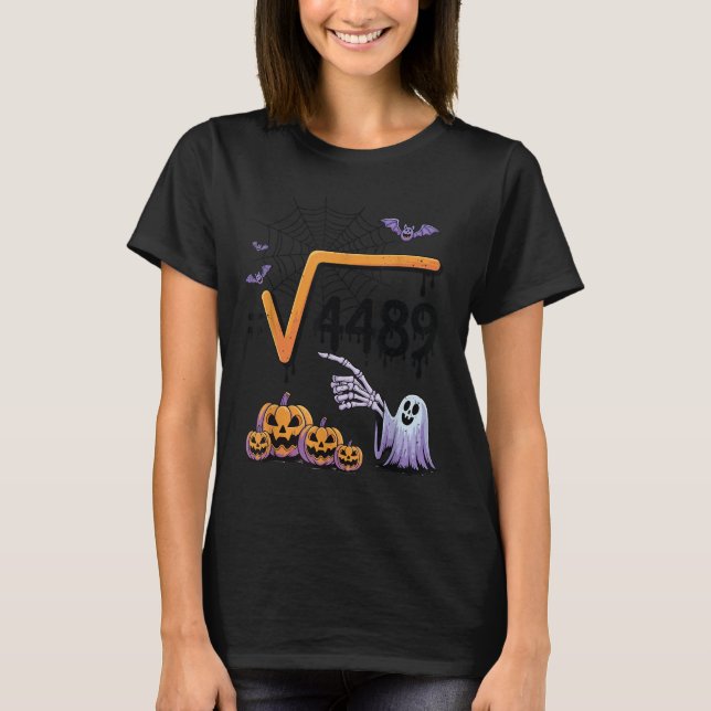 T-shirt Costume d'Halloween de professeur de mathématiques (Devant)