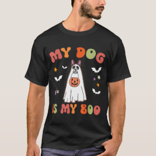 T-shirt Costume d'Halloween de Terrier de Boston noir Mon