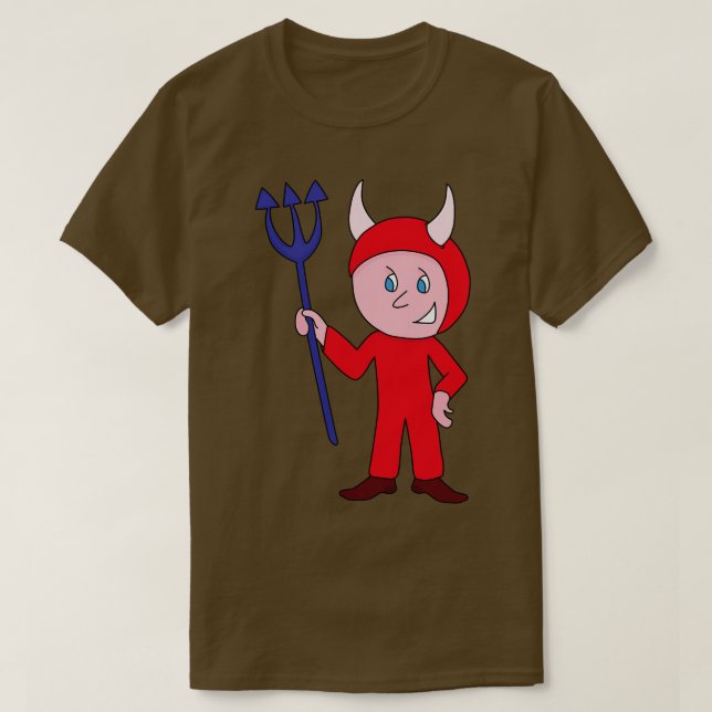 T-shirt Costume d'Halloween diabolique (Design devant)
