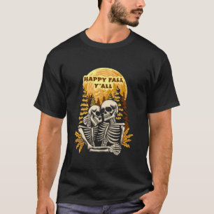 T-shirt Costume d'Halloween drôle citrouille drôles squele