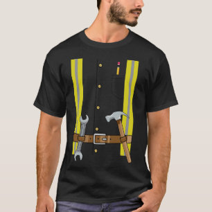 T-shirt Costume D'Halloween Du Travailleur De Construction