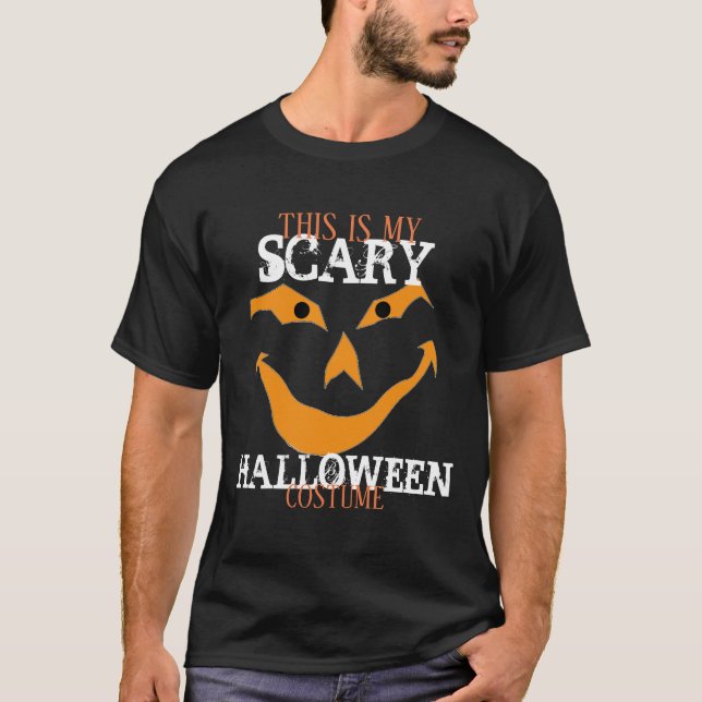 T-shirt Costume d'Halloween effrayant (Devant)