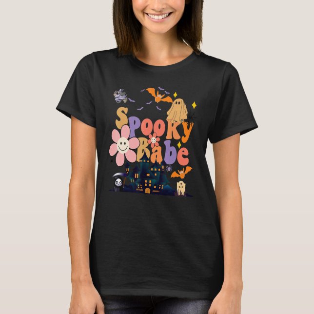 T-shirt Costume d'Halloween éffrayant Babe Cute Ghost (Devant)