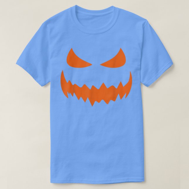 T-shirt Costume d'Halloween éffrayant Citrouille Visage Ja (Design devant)